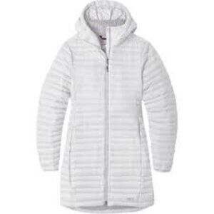 NWT Stio Pinion Down Parka in Light Grey